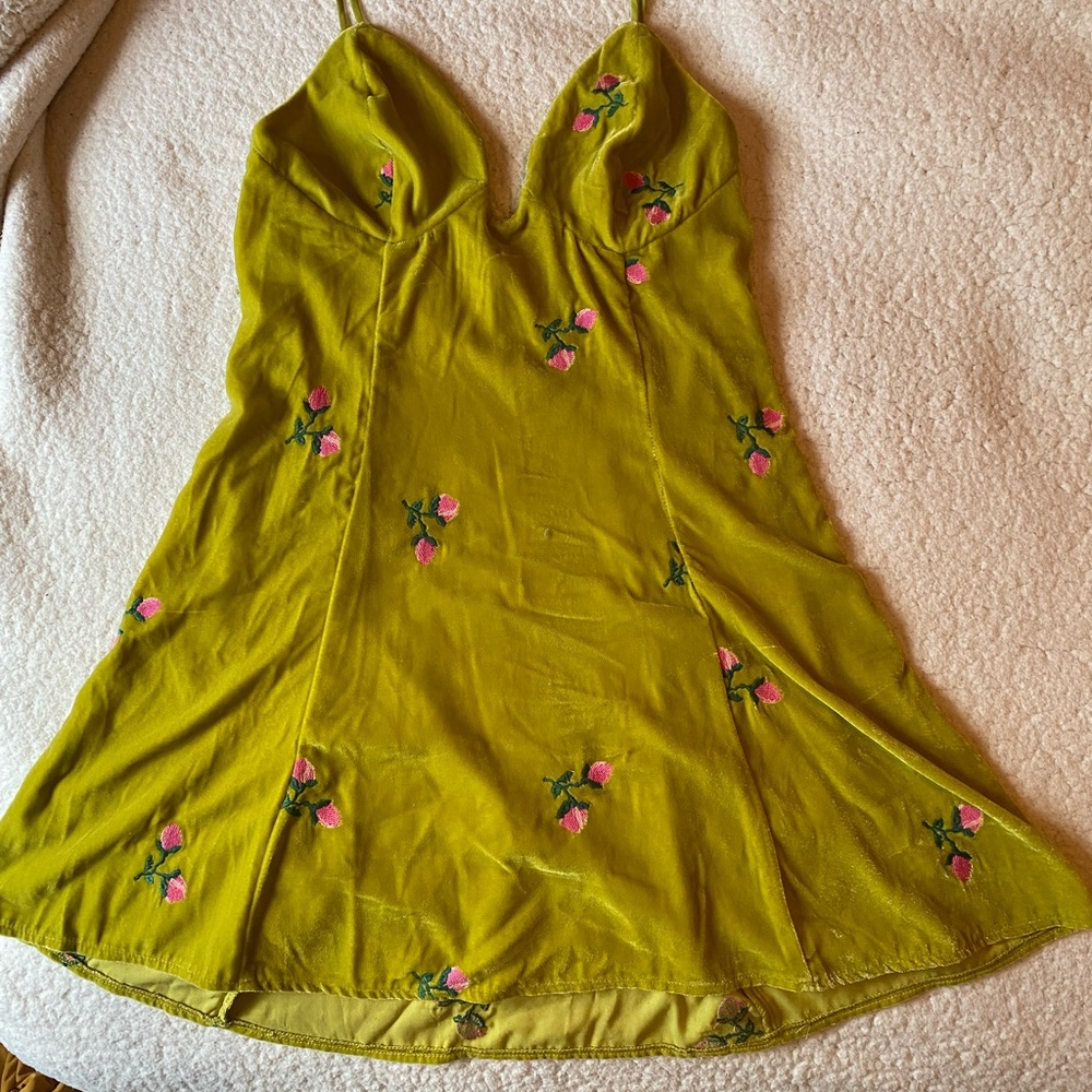 Urban outfitters velvet mini dress